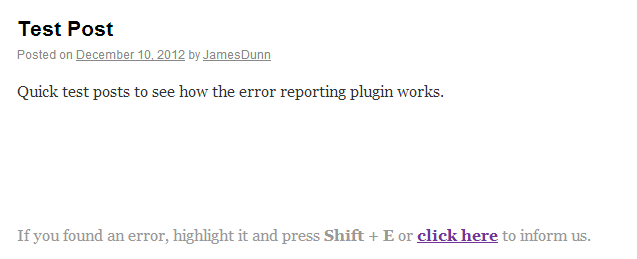WordPress-Error-Reporting-Plugin-Example-Of-Error-Reporting-In-Use