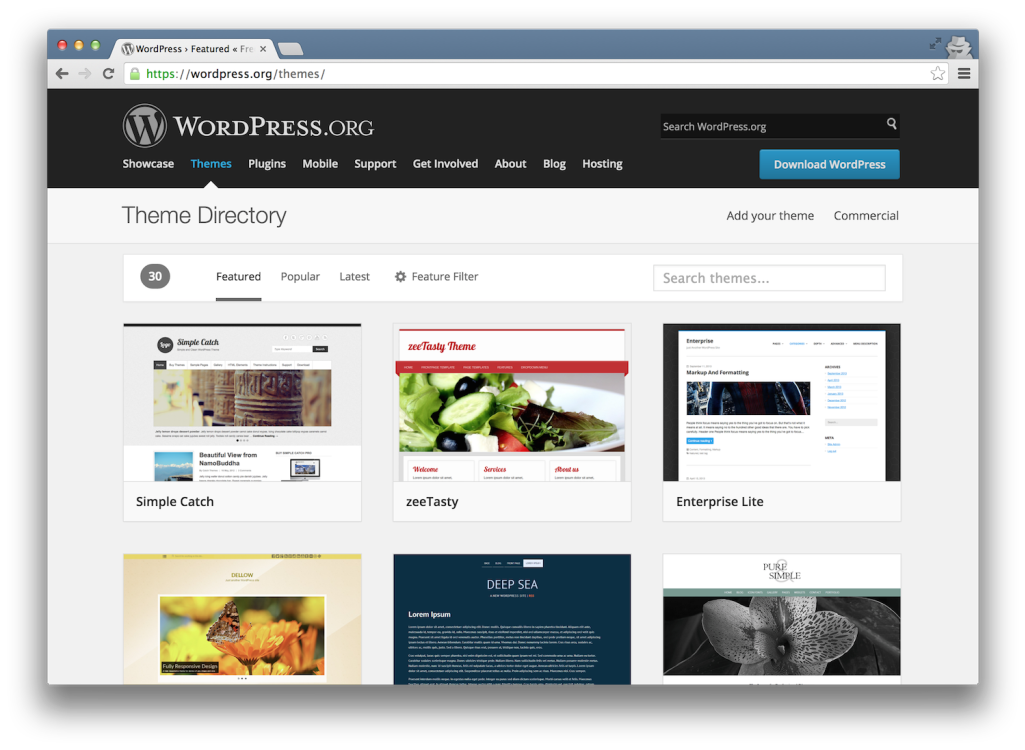 Wordpress готовый