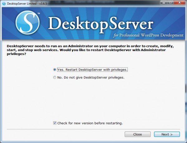 5-DesktopServer-Run-As-Administrator