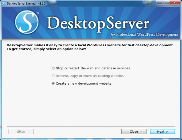 7-DesktopServer-New-Dev-Website