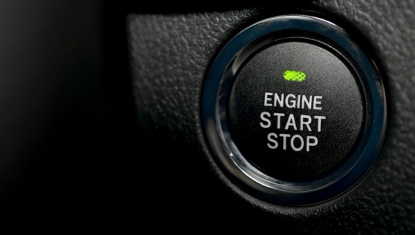 Engine start stop button of a car