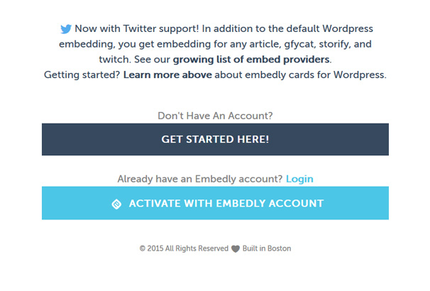 Additional support. Embed WORDPRESS.