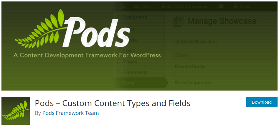 Pods - Custom content Types and fields. Кастомный контент. WORDPRESS@tipu. Custom content.