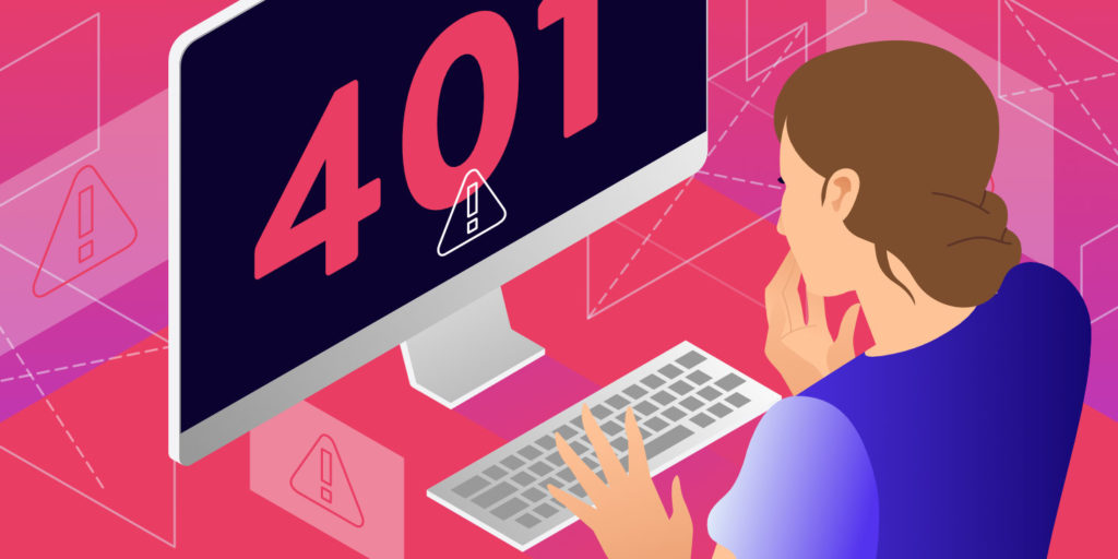 401 доступ запрещен используются недействительные учетные данные