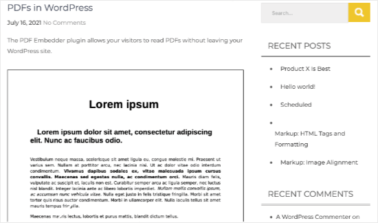 Как добавить встроенный просмотр PDF в WordPress